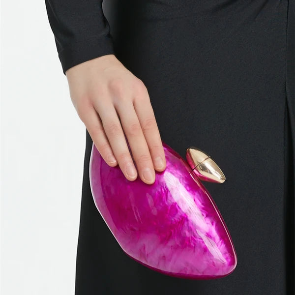 Acrylic Egg-Shaped Clutch