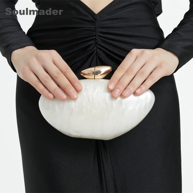 Acrylic Egg-Shaped Clutch